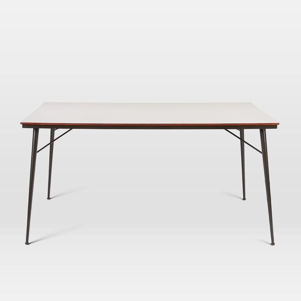 Paulson Dining Table - White Laminate | West Elm UK
